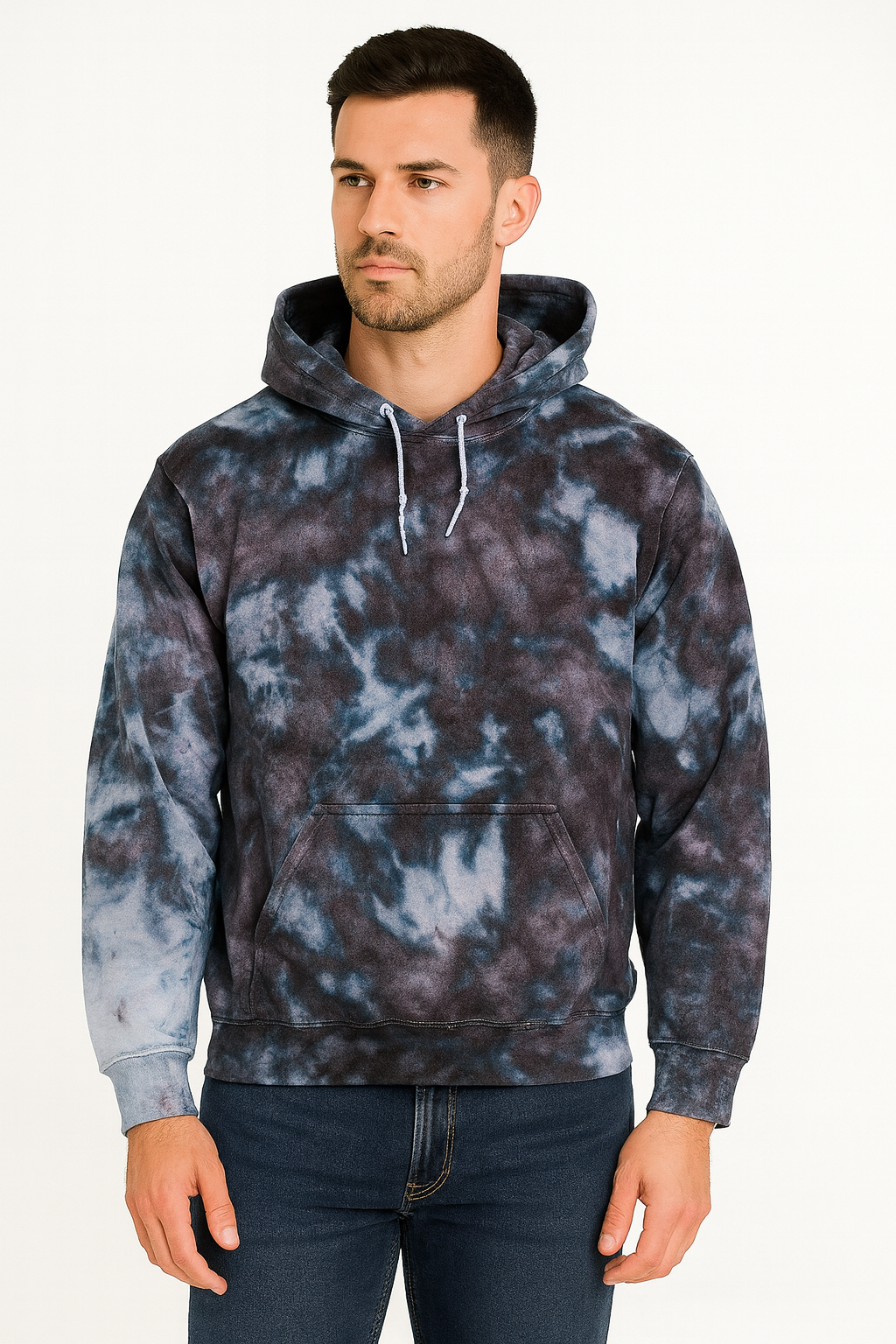 Snow Maiden Ice Dye Hoodie, Sweatshirt, Adult, Youth, Unisex, XS, S, M, L, XL, 2XL, 3XL, 4XL, 5XL, Dyed in the UK, Gift
