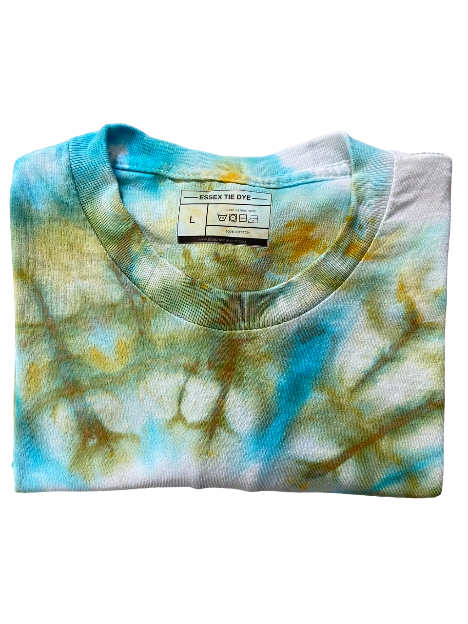 Wasabi Ice Spiral Tie Dye T-Shirt, Adult, Youth, Unisex XS, S, M, L, XL, 2XL, 3XL, 4XL, 5XL, Dyed in the UK, Gift