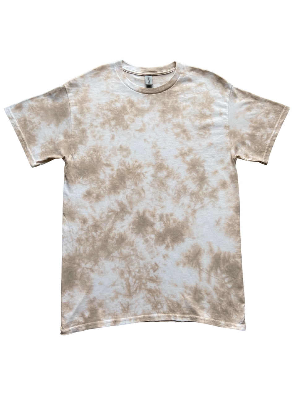 Ecru Scrunch Tie Dye T-Shirt, Adult, Youth, Unisex, XS, S, M, L, XL, 2XL, 3XL, 4XL, 5XL, Dyed in the UK, Gift