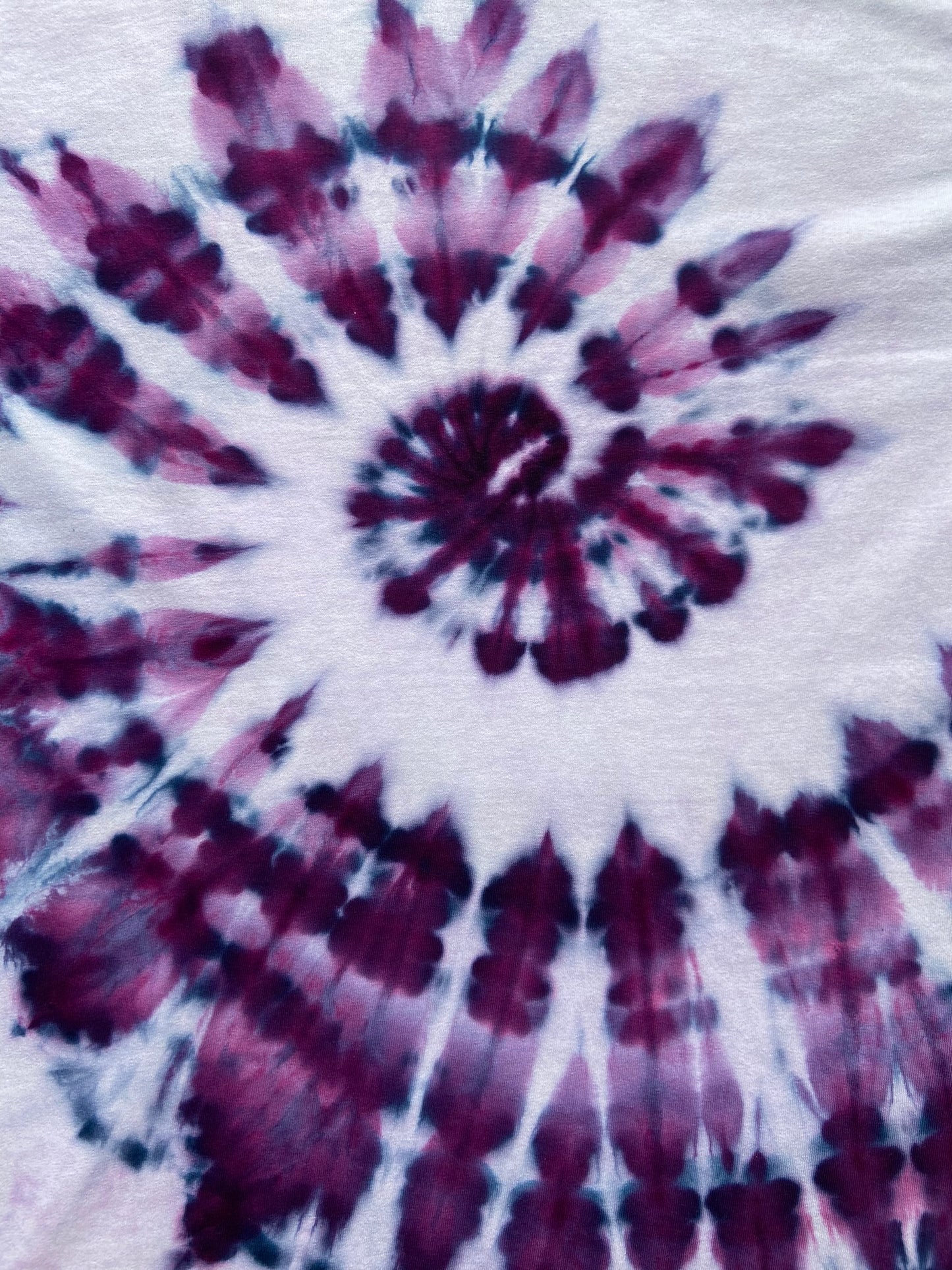 Deep Purple Ice Spiral Tie Dye T-Shirt, Adult, Youth, Unisex XS, S, M, L, XL, 2XL, 3XL, 4XL, 5XL, Dyed in the UK, Gift