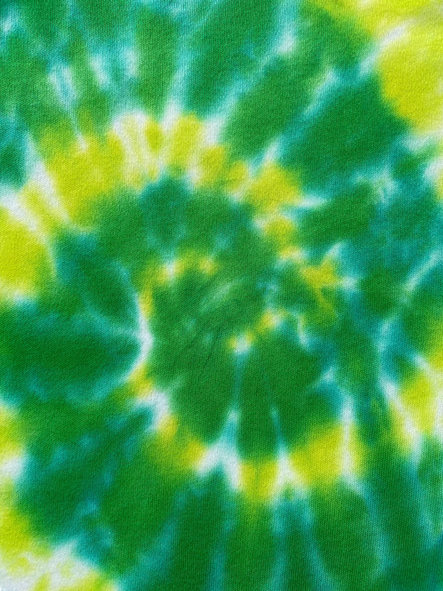 Green and Lime Spiral Baby Tie Dye Vest, 0-3, 3-6, 6-9, 9-12, 12-18, 18-24 months, Unisex, 100% Cotton, Handmade to order, dyed in the UK