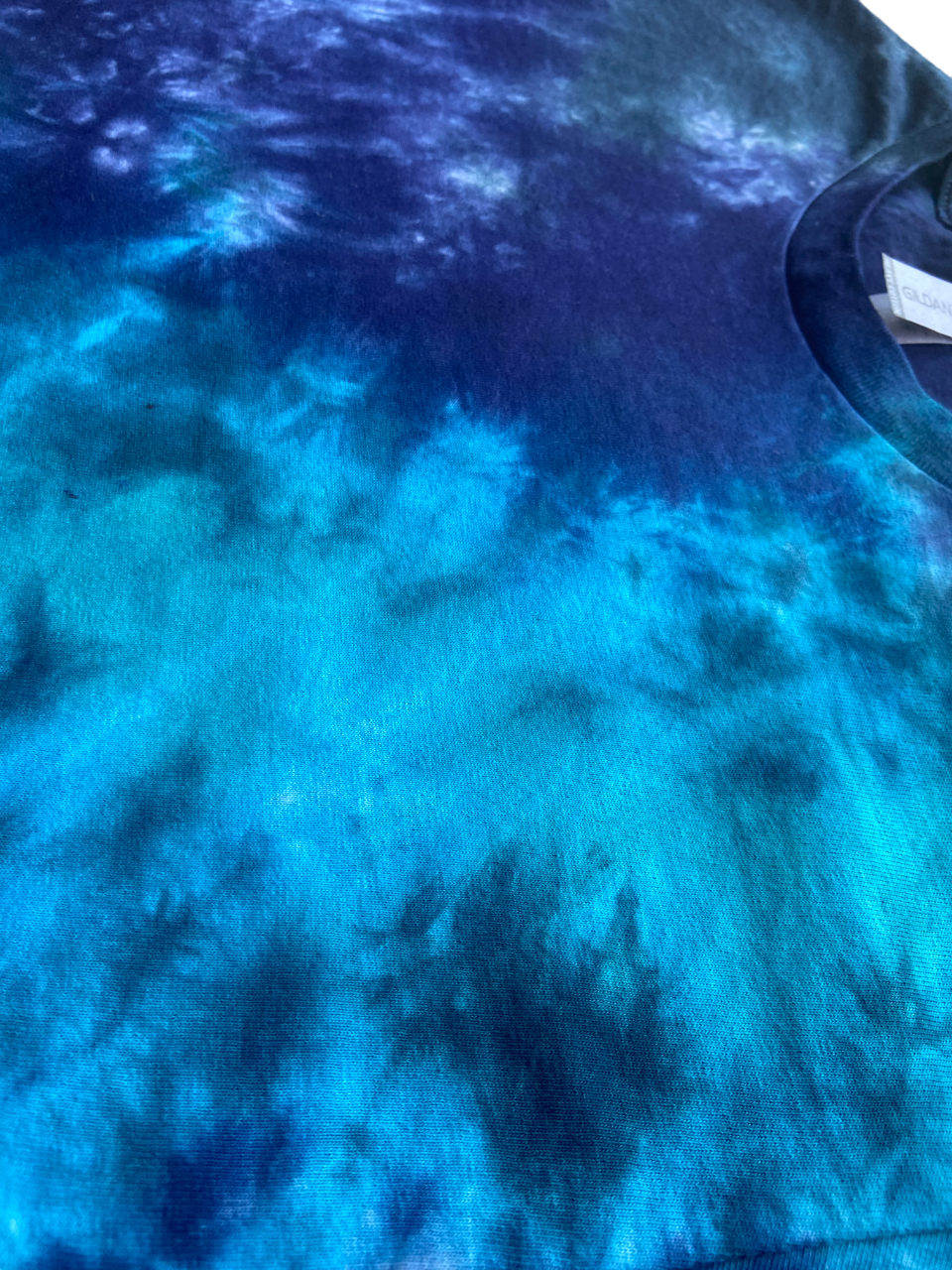 Blue Space Nebula Tie Dye T-Shirt, Adult, Youth, Unisex, XS, S, M, L, XL, 2XL, 3XL, 4XL, 5XL, Dyed in the UK, Gift