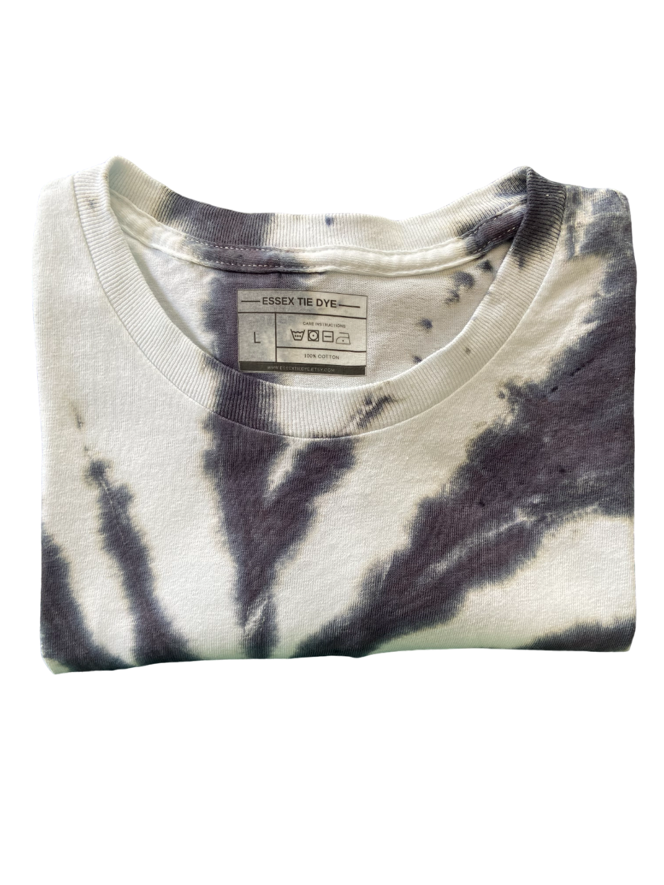 Black Swirl Tie Dye T-Shirt, Adult, Youth, Unisex, XS, S, M, L, XL, 2XL, 3XL, 4XL, 5XL, Dyed in the UK, Gift
