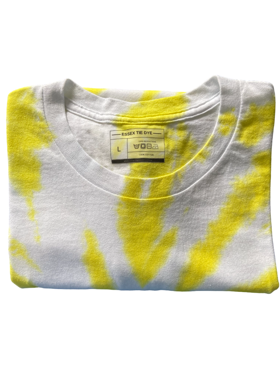 Lemon Yellow Swirl Tie Dye T-Shirt, Adult, Youth, Unisex, XS, S, M, L, XL, 2XL, 3XL, 4XL, 5XL, Dyed in the UK, Gift