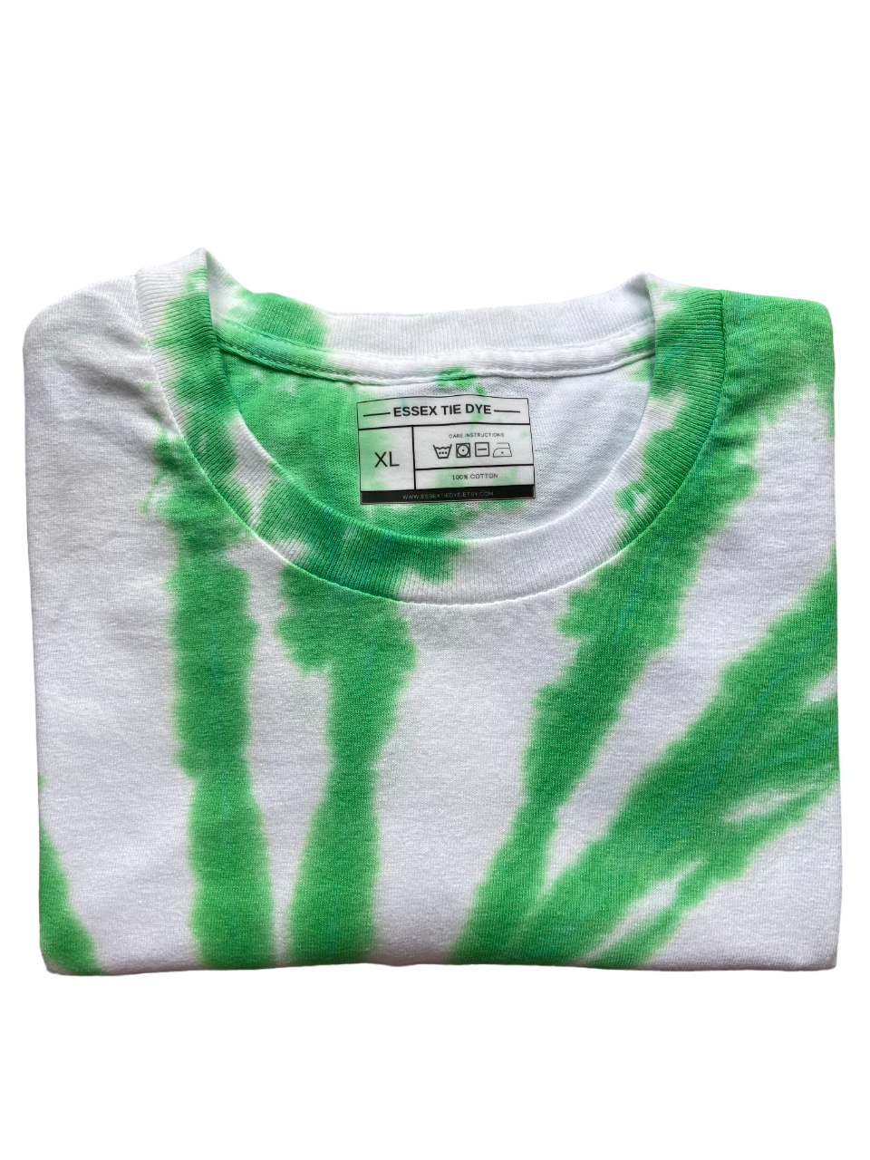 Bright Green Swirl Tie Dye T-Shirt, Adult, Youth, Unisex, XS, S, M, L, XL, 2XL, 3XL, 4XL, 5XL, Dyed in the UK, Gift