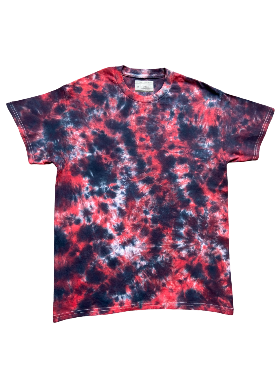 Black and Red Scrunch Tie Dye T-Shirt, Adult, Youth, Unisex, XS, S, M, L, XL, 2XL, 3XL, 4XL, 5XL, Dyed in the UK, Gift, Handmade to order