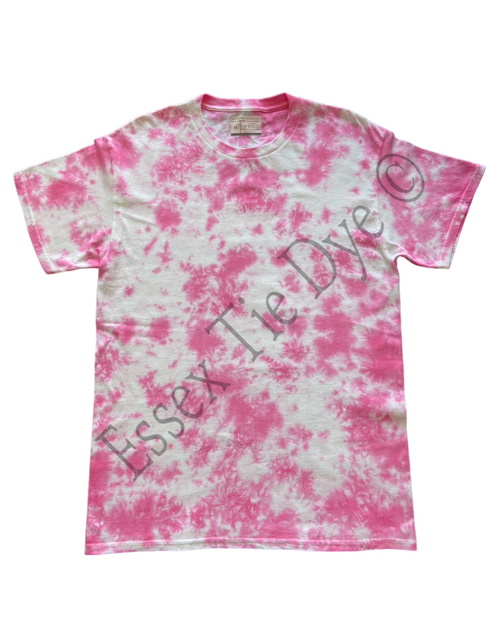 Pink Scrunch Tie Dye T-Shirt, Adult, Youth, Unisex, XS, S, M, L, XL, 2XL, 3XL, 4XL, 5XL, Dyed in the UK, Gift