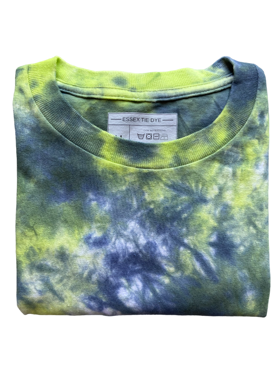 Lime and Black Scrunch Tie Dye T-Shirt, Adult, Youth, Unisex, XS, S, M, L, XL, 2XL, 3XL, 4XL, 5XL, Dyed in the UK, Gift