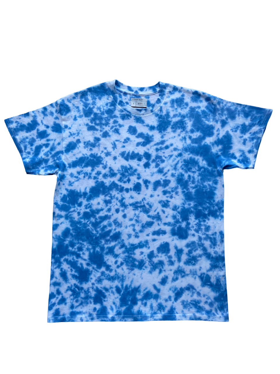 Sapphire Blue Scrunch Tie Dye T-Shirt, Adult, Youth, Unisex, XS, S, M, L, XL, 2XL, 3XL, 4XL, 5XL, Dyed in the UK, Gift