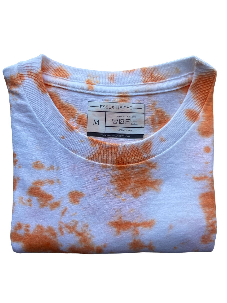 Orange Crush Scrunch Tie Dye T-Shirt, Adult, Youth, Unisex, XS, S, M, L, XL, 2XL, 3XL, 4XL, 5XL, Dyed in the UK, Gift
