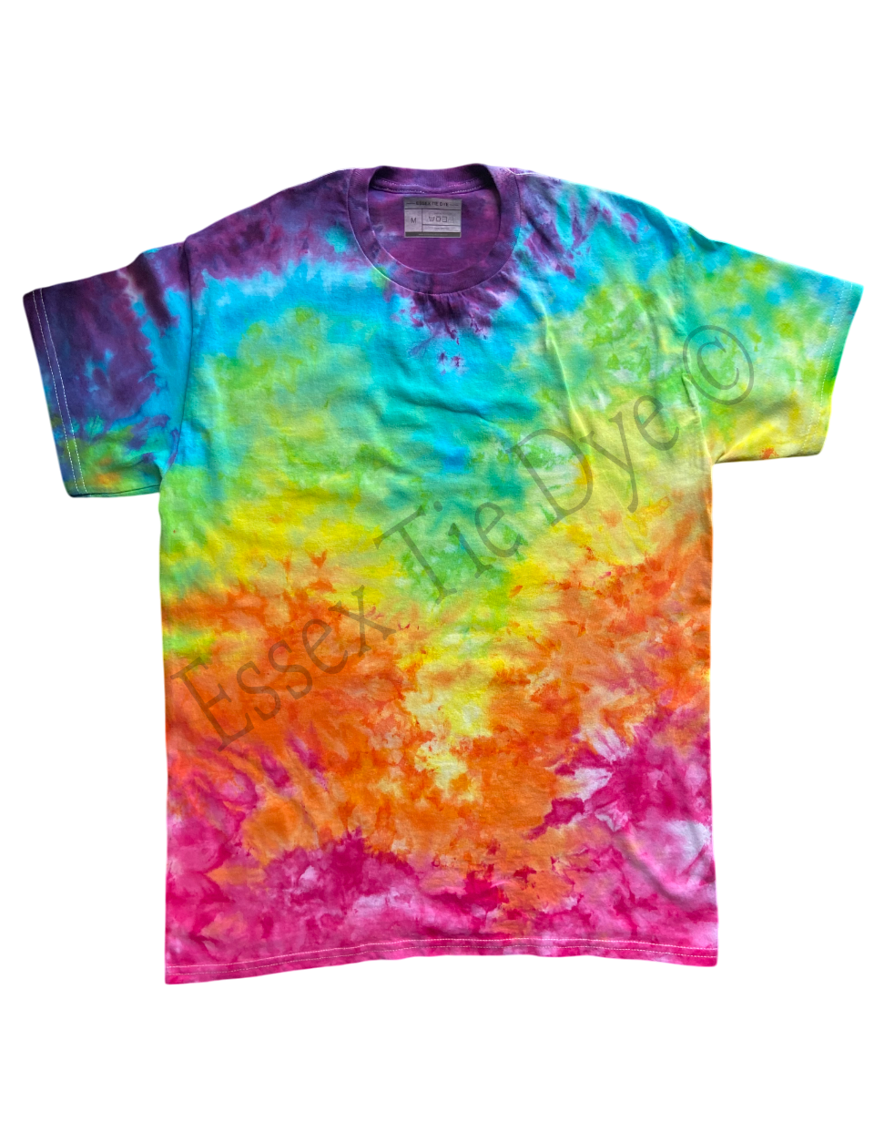 Rainbow Ice Tie Dye T-Shirt, Adult, Youth, Unisex XS, S, M, L, XL, 2XL, 3XL, 4XL, 5XL, Dyed in the UK, Gift