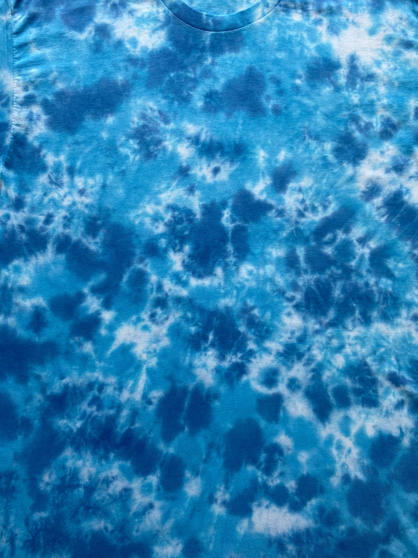 Alpine & Sapphire Blue Scrunch Tie Dye T-Shirt, Adult, Youth, Unisex, XS, S, M, L, XL, 2XL, 3XL, 4XL, 5XL, Dyed in the UK, Gift