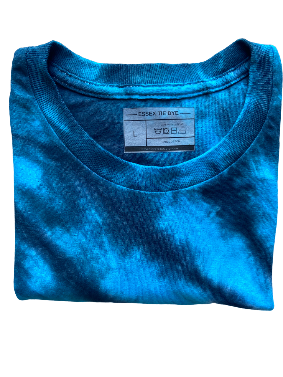Blue Star Tie Dye T-Shirt, Adult, Youth, Unisex, XS, S, M, L, XL, 2XL, 3XL, 4XL, 5XL, Dyed in the UK, Gift, Handmade to order