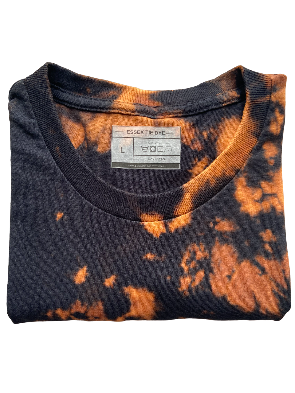 Black Bleach Accent T-Shirt, Adult, Youth, XS, S, M, L, XL, 2XL, 3XL, 4XL, 5XL, Dyed in the UK, Gift