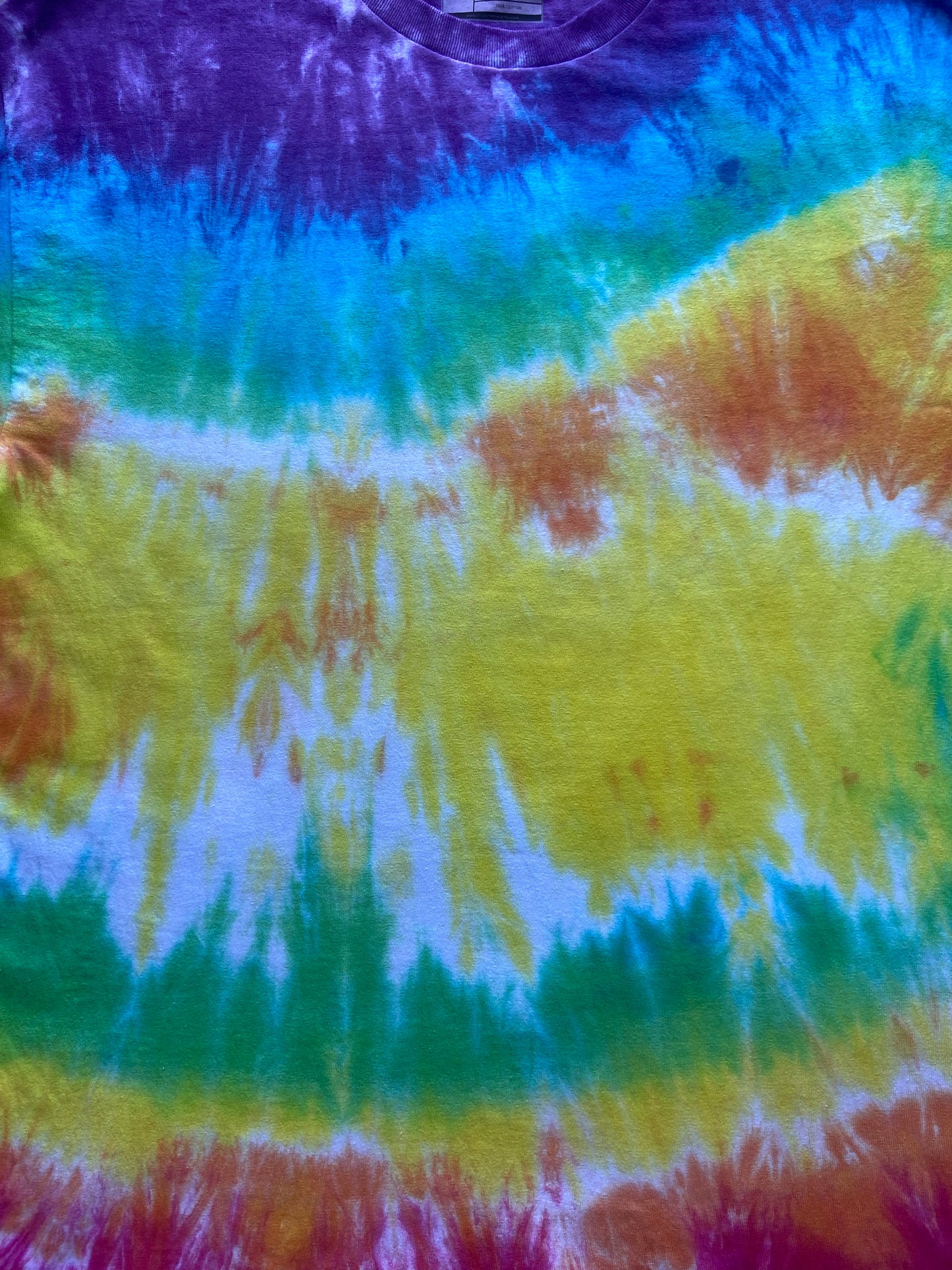 Wet Rainbow Tie Dye T-Shirt, Adult, Youth, Unisex, XS, S, M, L, XL, 2XL, 3XL, 4XL, 5XL, Dyed in the UK, Gift, Handmade to order, Custom