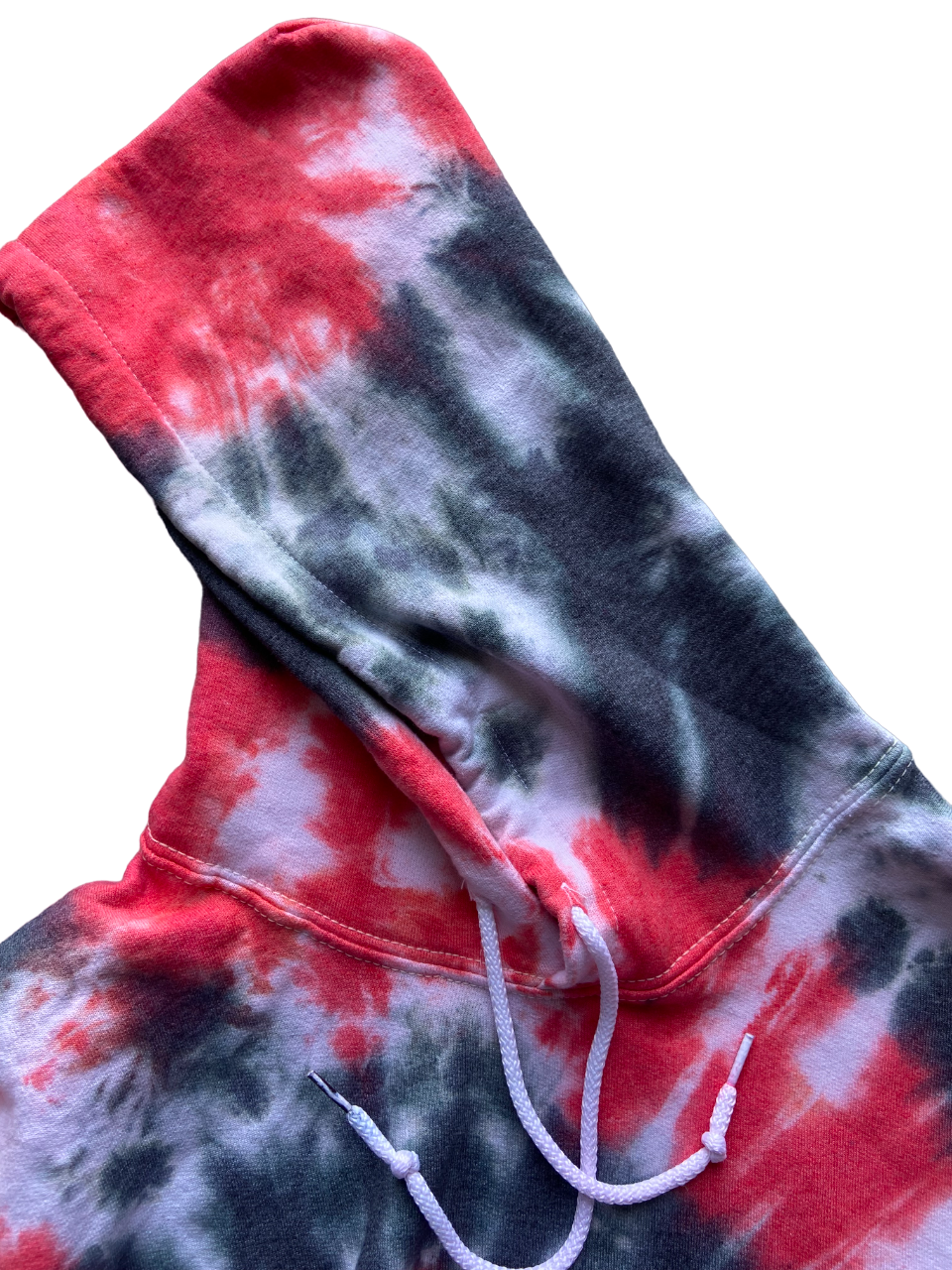 Red and Black Spiral Tie Dye Hoodie, Adult, Youth, Unisex, XS, S, M, L, XL, 2XL, 3XL, 4XL, 5XL, Dyed in the UK, Gift