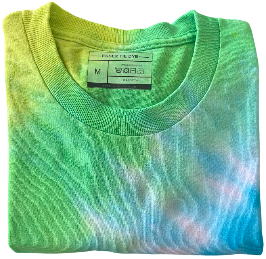 Plain Opal Star Tie Dye T-Shirt, Adult, Youth, Unisex, XS, S, M, L, XL, 2XL, 3XL, 4XL, 5XL, Dyed in the UK, Gift, Handmade to order, Unique