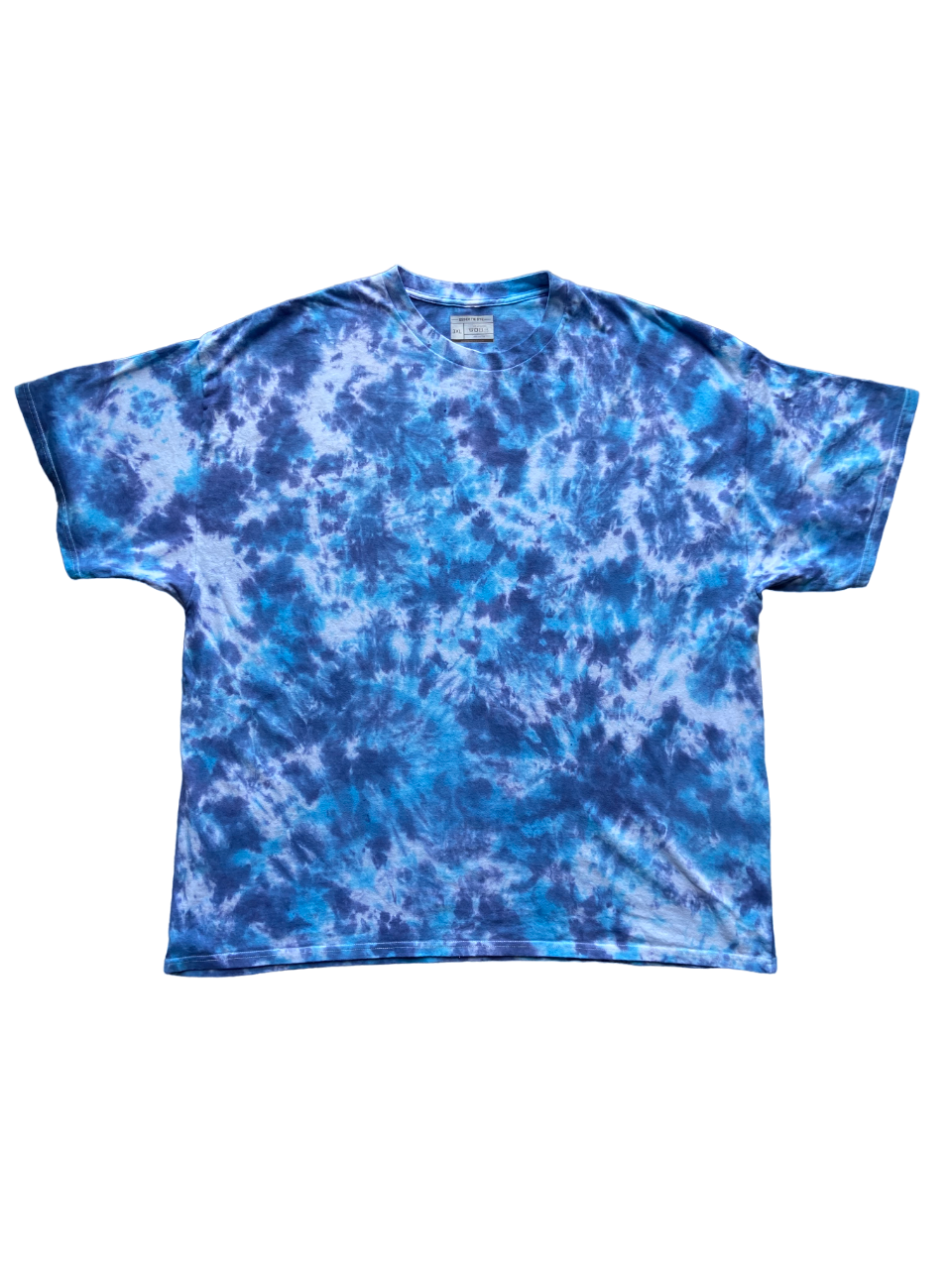 Alpine & Midnight Blue Scrunch Tie Dye T-Shirt, Adult, Youth, Unisex, XS, S, M, L, XL, 2XL, 3XL, 4XL, 5XL, Dyed in the UK, Gift