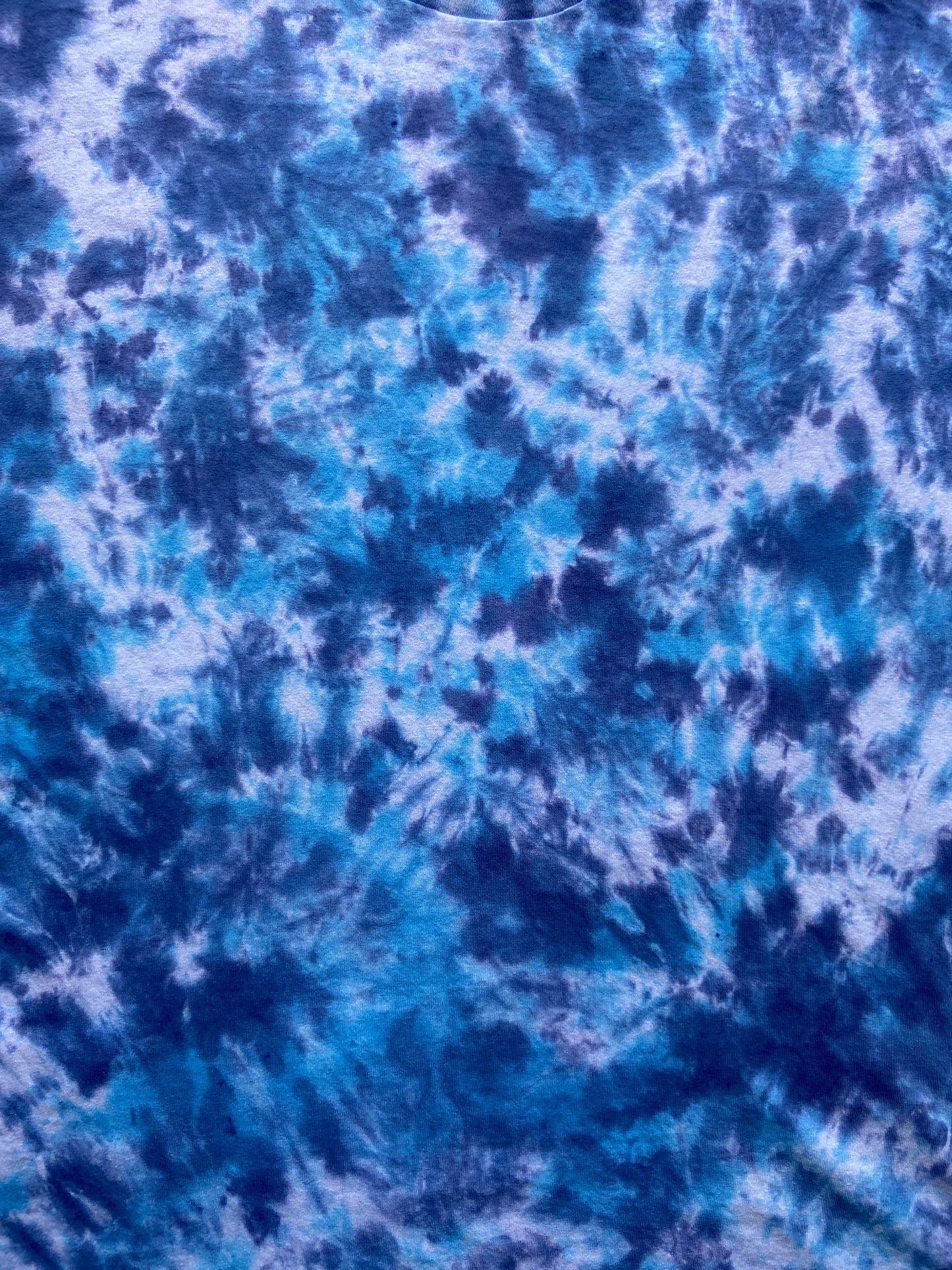 Alpine & Midnight Blue Scrunch Tie Dye T-Shirt, Adult, Youth, Unisex, XS, S, M, L, XL, 2XL, 3XL, 4XL, 5XL, Dyed in the UK, Gift