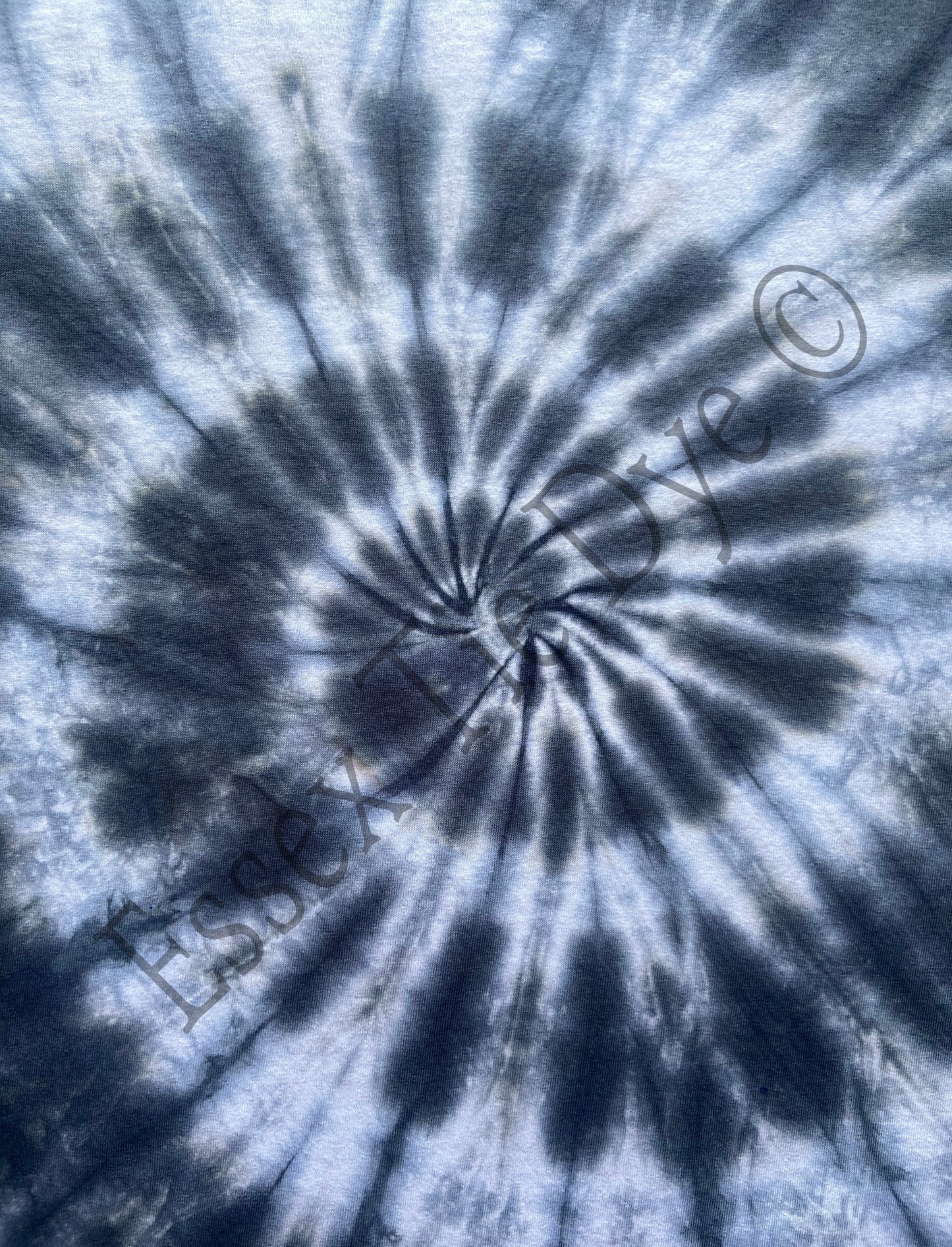 Black 2 Tone Spiral Tie Dye T-Shirt, Adult, Youth, Unisex XS, S, M, L, XL, 2XL, 3XL, 4XL, 5XL, Dyed in the UK, Gift