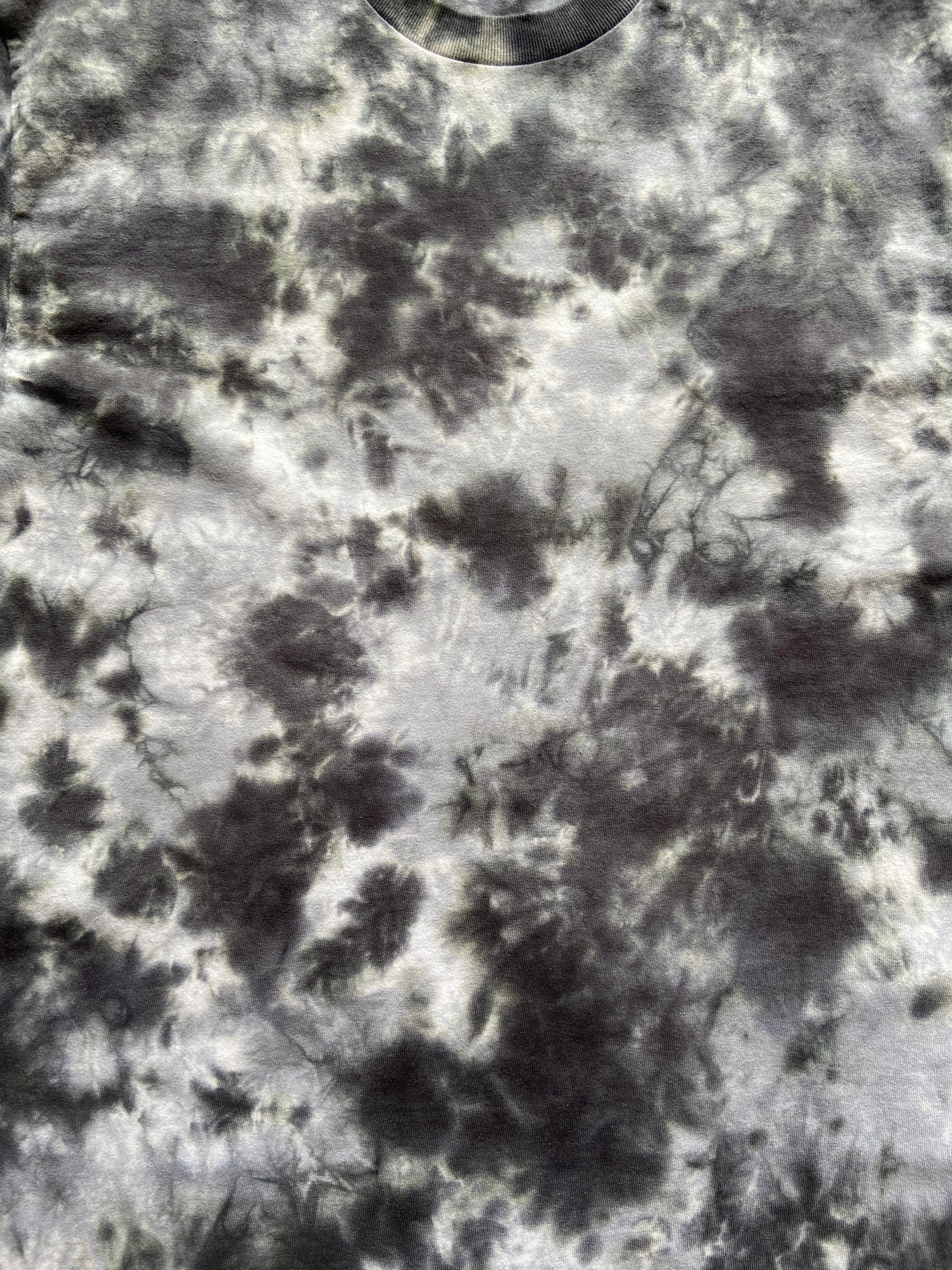 Black 2 Tone Scrunch Tie Dye T-Shirt, Adult, Youth, Unisex, XS, S, M, L, XL, 2XL, 3XL, 4XL, 5XL, Dyed in the UK, Gift