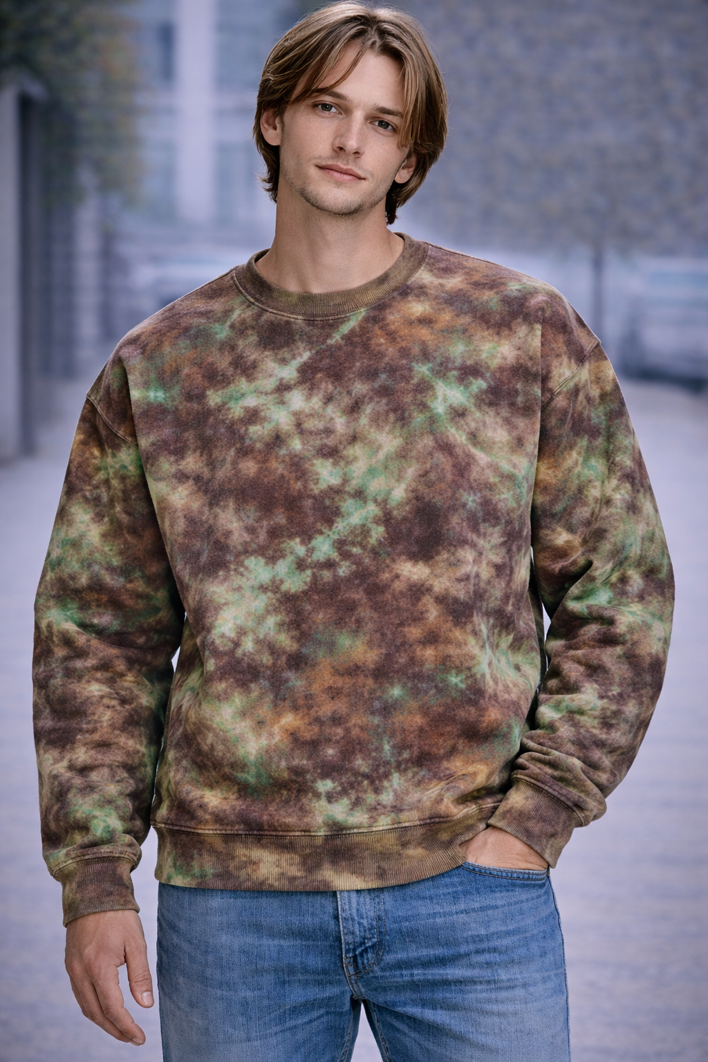 Kaleidoscope Ice Dye Hoodie, Sweatshirt, Hooded, Adult, Youth, Unisex, XS, S, M, L, XL, 2XL, 3XL, 4XL, 5XL,Dyed in the UK, Handmade to order