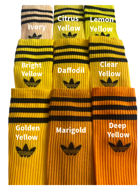 Adidas Yellow Tie Dye High Crew Sock Collection