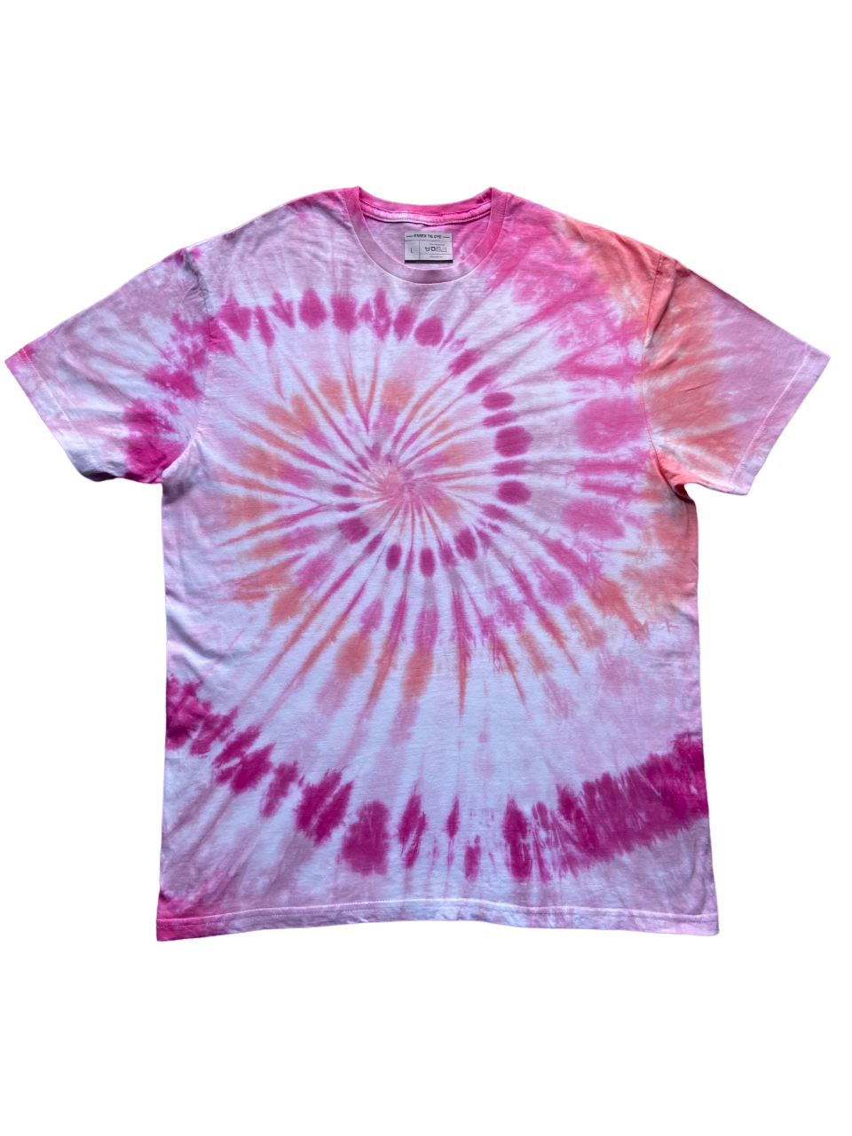Pink Lover Spiral Tie Dye T-Shirt, Adult, Youth, Unisex, XS, S, M, L, XL, 2XL, 3XL, 4XL, 5XL, Dyed in the UK, Gift