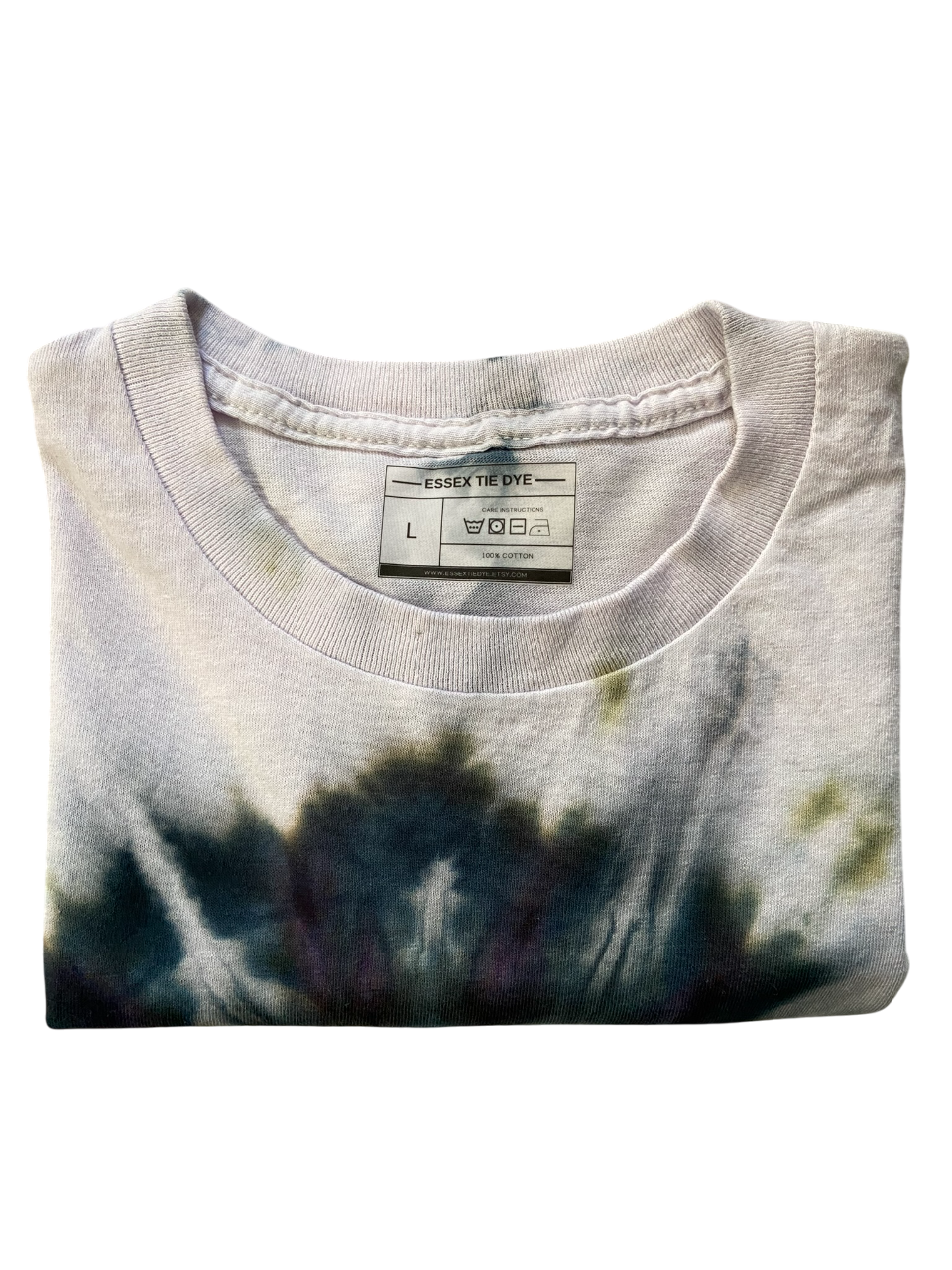 Black Ice Spiral Tie Dye T-Shirt, Adult, Youth, Unisex XS, S, M, L, XL, 2XL, 3XL, 4XL, 5XL, Dyed in the UK, Gift
