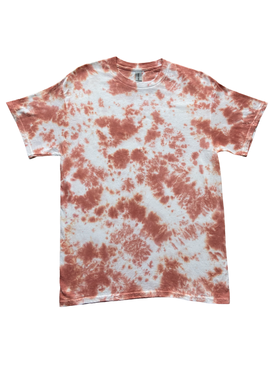 Terracotta Scrunch Tie Dye T-Shirt, Adult, Unisex, S, M, L, XL, 2XL, 3XL, 4XL, 5XL, Dyed in the UK, Gift