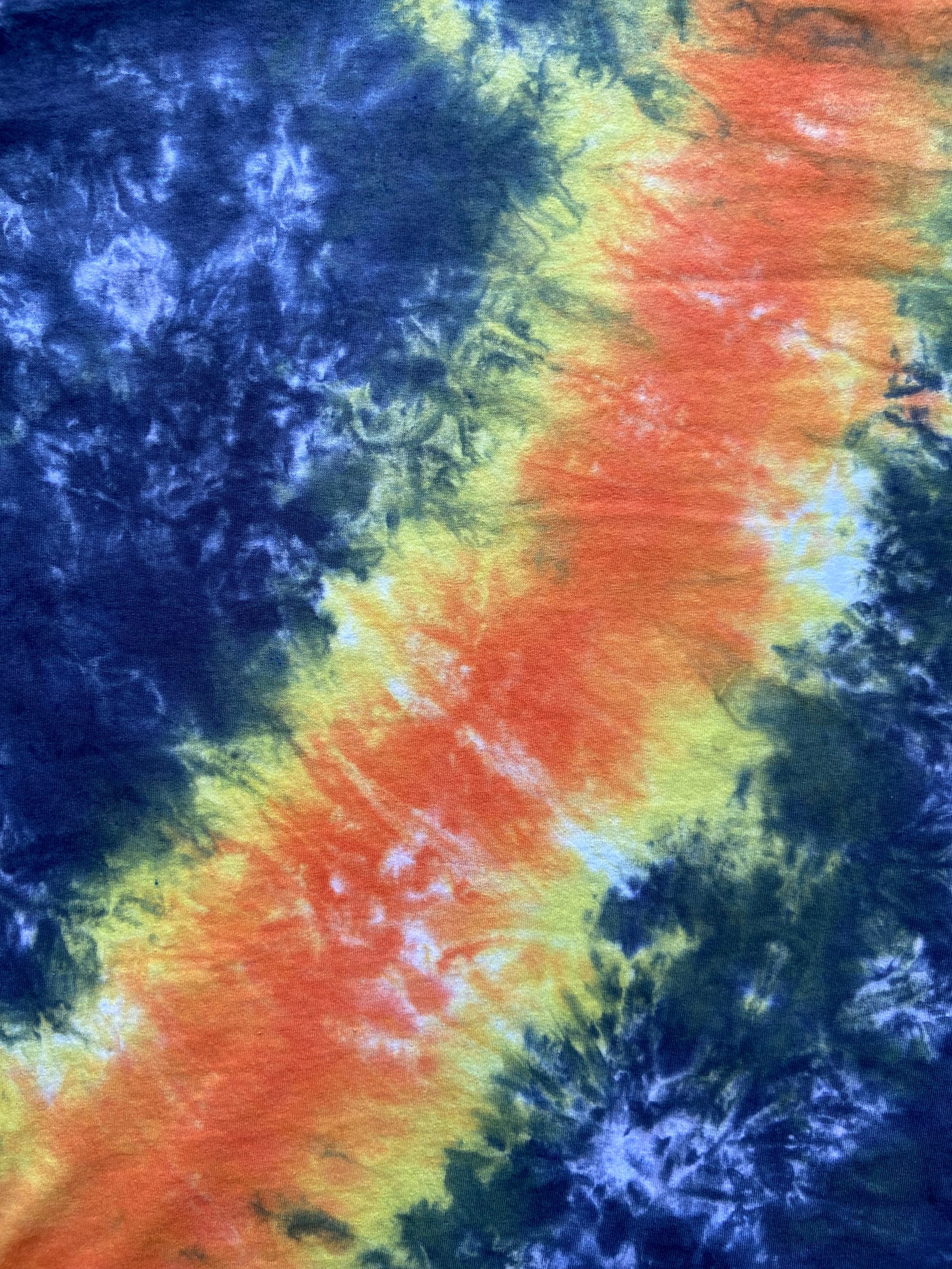 Orange Space Nebula Tie Dye T-Shirt, Adult, Youth, Unisex, XS, S, M, L, XL, 2XL, 3XL, 4XL, 5XL, Dyed in the UK, Gift