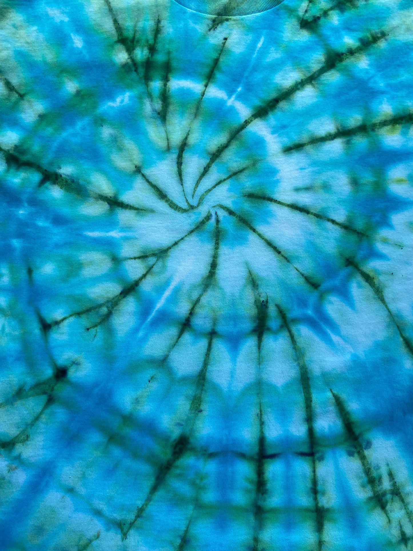 Jade Ice Spiral Tie Dye T-Shirt, Adult, Youth, Unisex XS, S, M, L, XL, 2XL, 3XL, 4XL, 5XL, Dyed in the UK, Gift