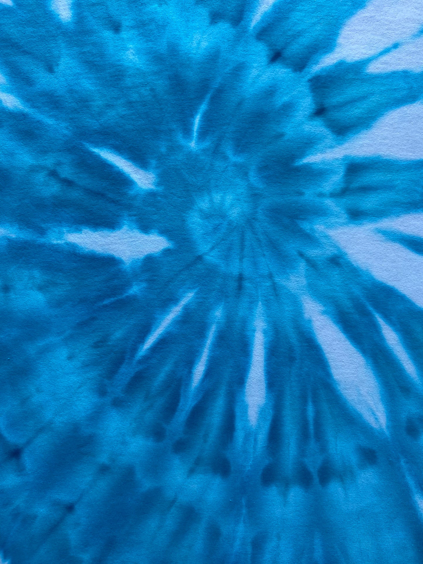 Turquoise Ice Spiral Tie Dye T-Shirt, Adult, Youth, Unisex XS, S, M, L, XL, 2XL, 3XL, 4XL, 5XL, Dyed in the UK, Gift