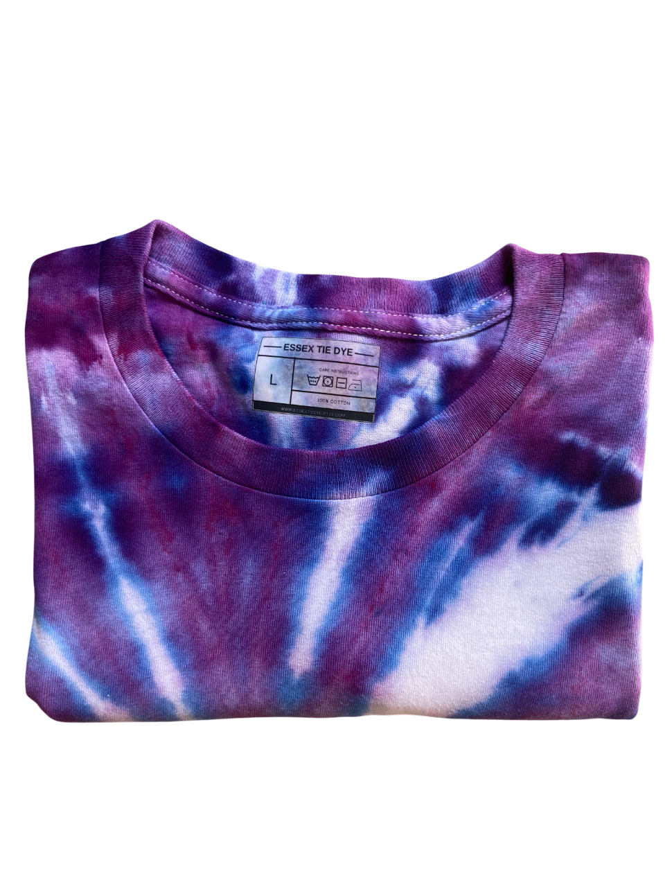 Violet Bliss Spiral Ice Tie Dye T-Shirt, Adult, Youth, Unisex XS, S, M, L, XL, 2XL, 3XL, 4XL, 5XL, Dyed in the UK, Gift