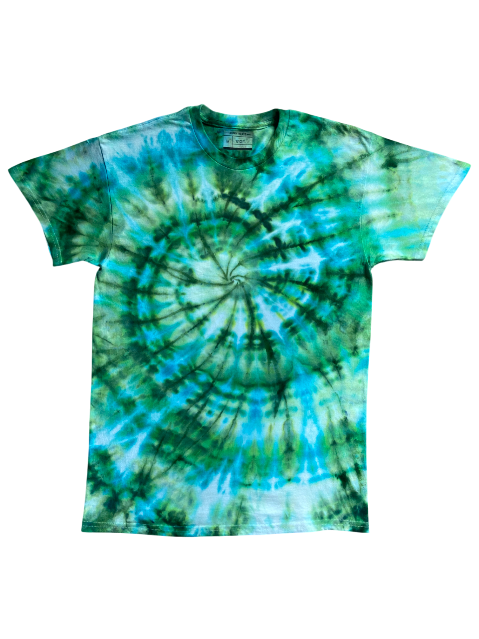 Forest Green Ice Tie Dye T-Shirt, Adult, Youth, Unisex XS, S, M, L, XL, 2XL, 3XL, 4XL, 5XL, Dyed in the UK, Gift