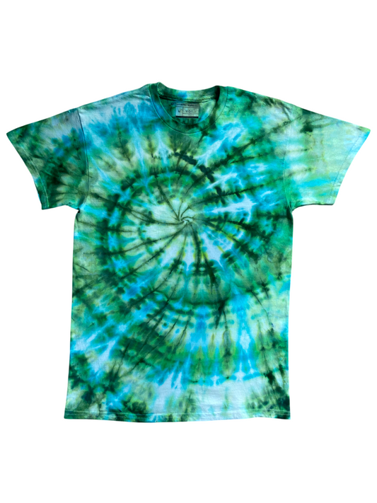 Forest Green Ice Tie Dye T-Shirt, Adult, Youth, Unisex XS, S, M, L, XL, 2XL, 3XL, 4XL, 5XL, Dyed in the UK, Gift