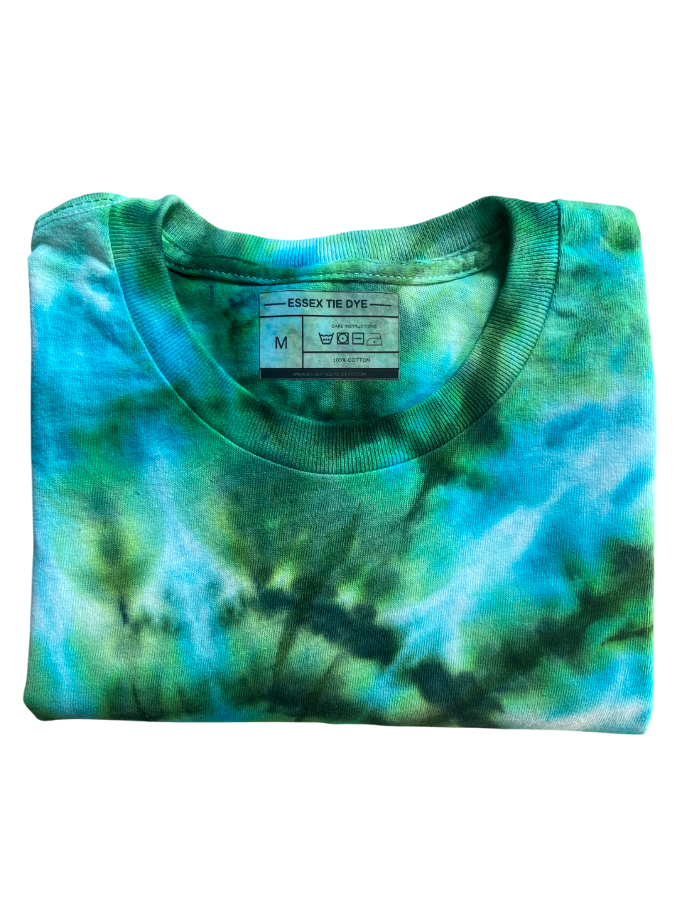 Forest Green Ice Tie Dye T-Shirt, Adult, Youth, Unisex XS, S, M, L, XL, 2XL, 3XL, 4XL, 5XL, Dyed in the UK, Gift