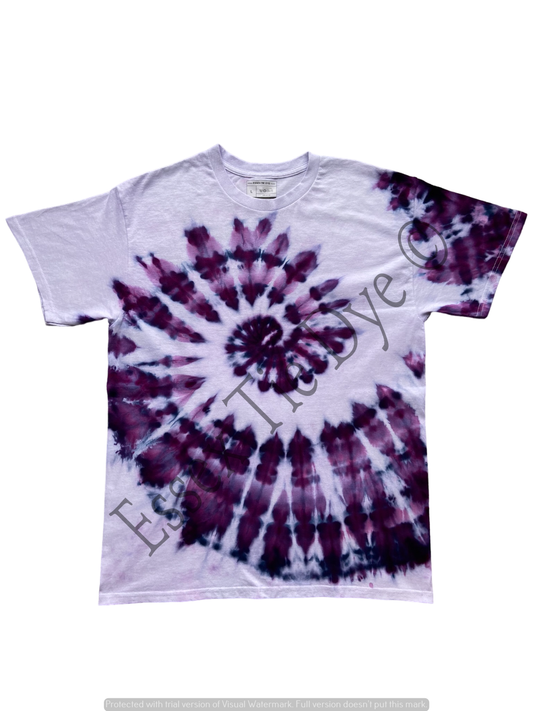 Deep Purple Ice Tie Dye Spiral