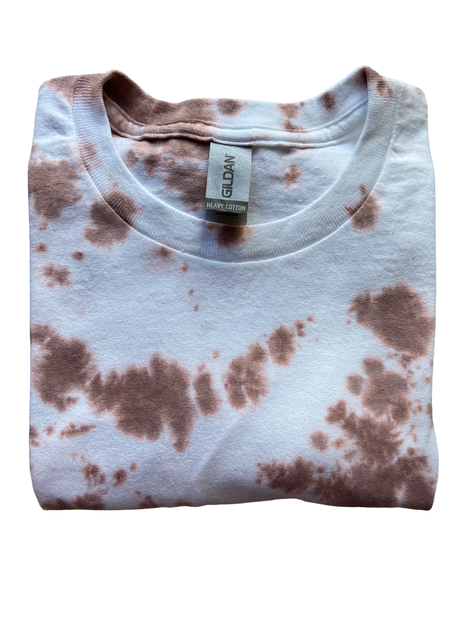 Dutch Chocolate Scrunch Tie Dye T-Shirt, Adult, Unisex, S, M, L, XL, 2XL, 3XL, 4XL, 5XL, Dyed in the UK, Gift