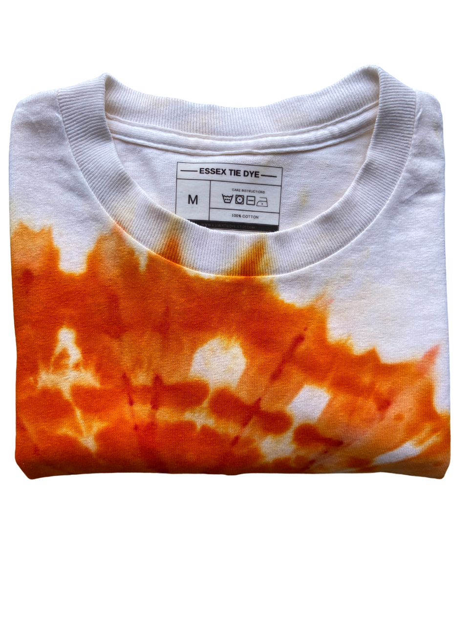Soft Orange Ice Spiral Tie Dye T-Shirt, Adult, Youth, Unisex XS, S, M, L, XL, 2XL, 3XL, 4XL, 5XL, Dyed in the UK, Gift
