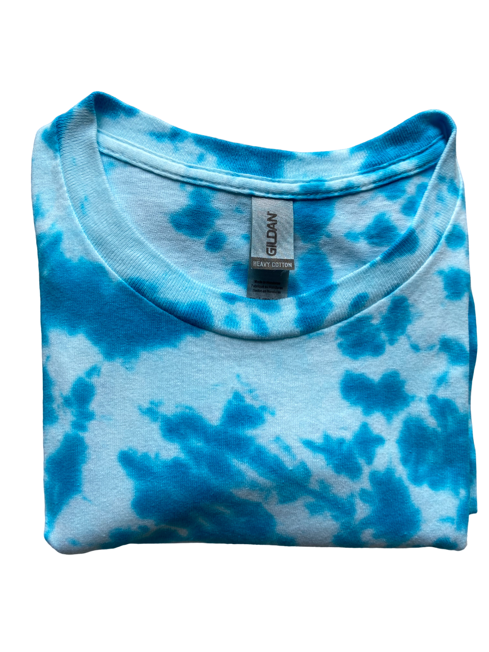 Turquoise Scrunch Tie Dye T-Shirt, Adult, Unisex, S, M, L, XL, 2XL, 3XL, 4XL, 5XL, Dyed in the UK, Gift