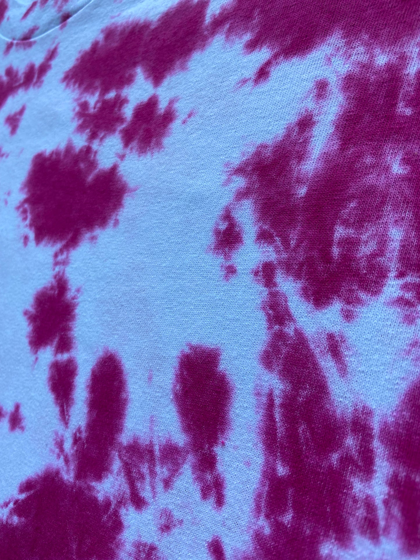 Fuchsia Red Scrunch Tie Dye T-Shirt, Adult, Unisex, S, M, L, XL, 2XL, 3XL, 4XL, 5XL, Dyed in the UK, Gift