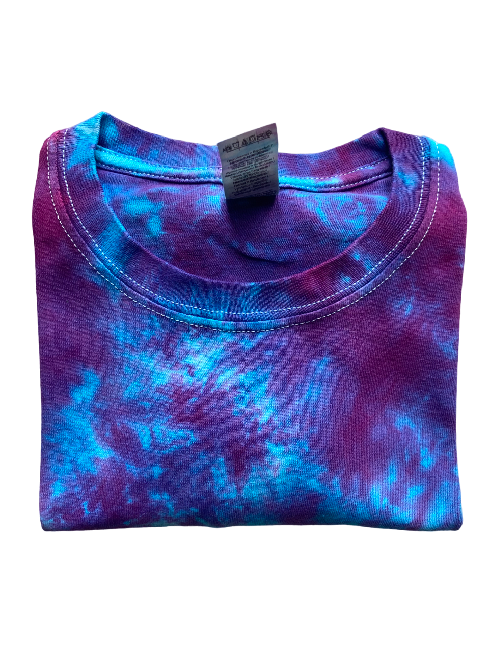 Fuchsia Red and Turquoise Scrunch Tie Dye T-Shirt, Adult, Youth, Unisex, XS, S, M, L, XL, 2XL, 3XL, 4XL, 5XL, Dyed in the UK, Gift