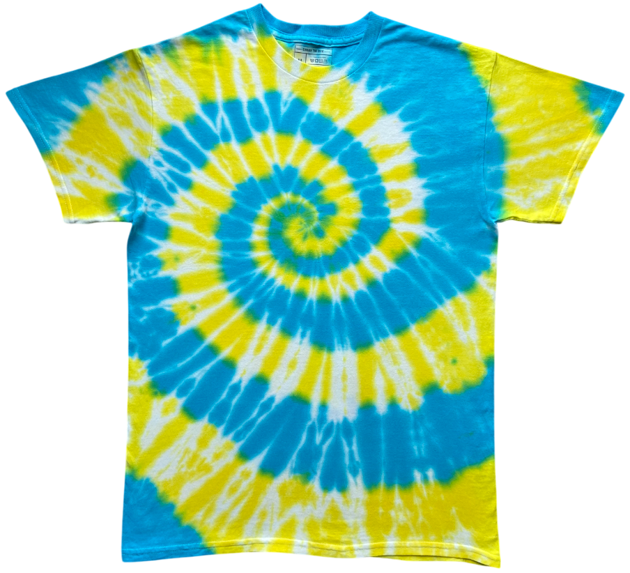 Blue and Yellow Spiral