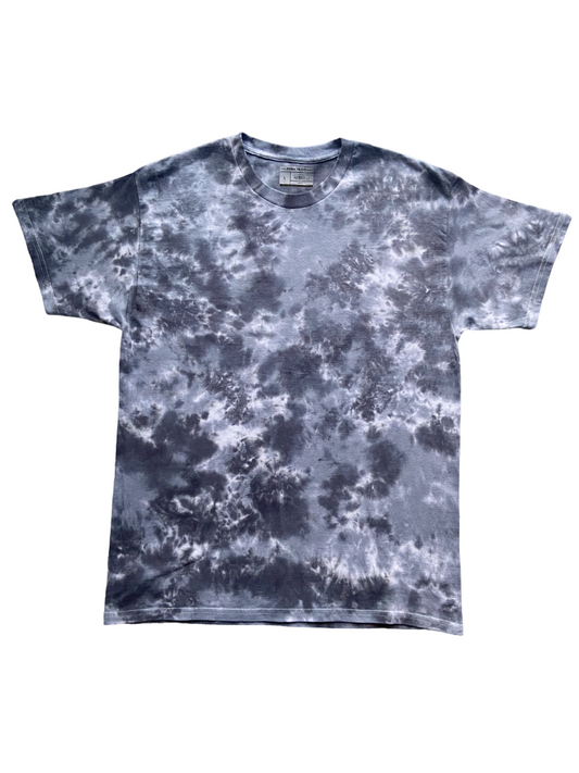 Black and Grey Scrunch Tie Dye T-Shirt, Adult, Youth, Unisex, XS, S, M, L, XL, 2XL, 3XL, 4XL, 5XL, Dyed in the UK, Gift