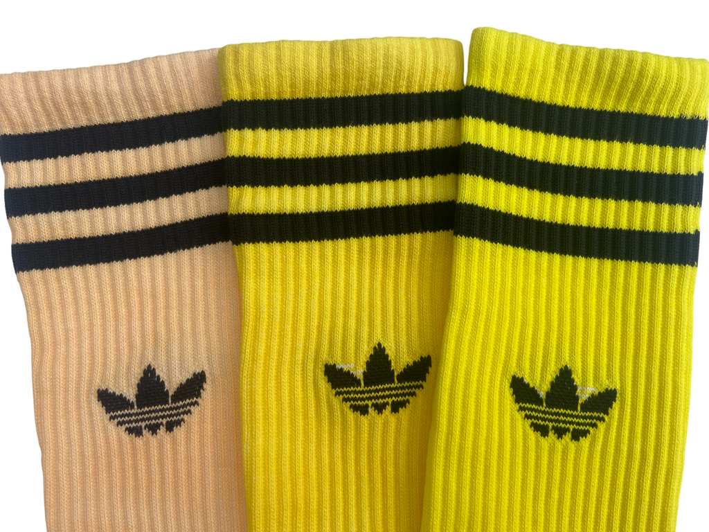Adidas Yellow Tie Dye High Crew Sock Collection