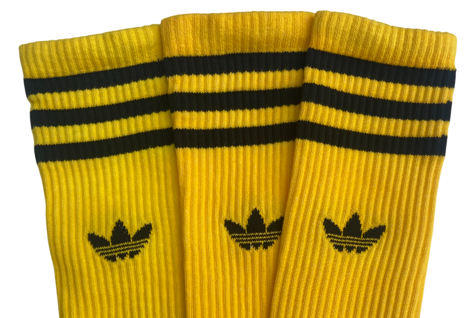 Adidas Yellow Tie Dye High Crew Sock Collection