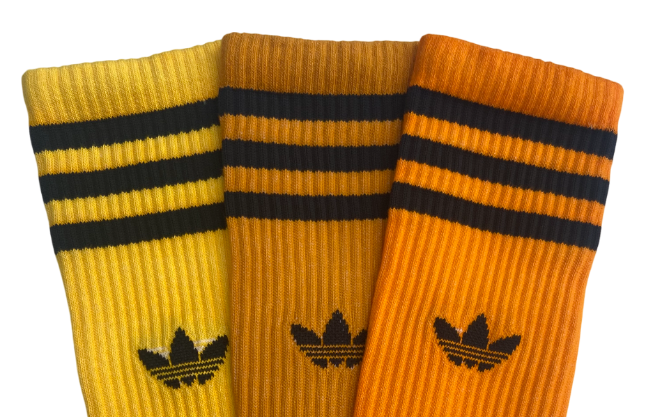 Adidas Yellow Tie Dye High Crew Sock Collection