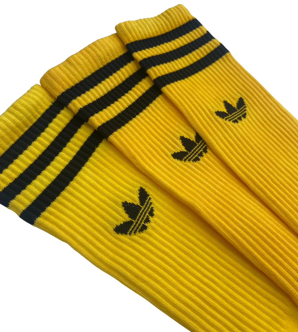 Adidas Yellow Tie Dye High Crew Sock Collection