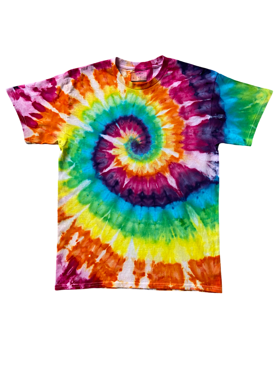 Classic Spiral Ice Tie Dye T-Shirt, Adult, Youth, Unisex XS, S, M, L, XL, 2XL, 3XL, 4XL, 5XL, Dyed in the UK, Gift
